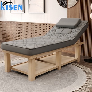 Kisen Hight Quality Beauty Salon Furniture Wooden Facial Latex <b>Bed</b> Fashion Designs Body Massage Table Beauty <b>Bed</b> for Sale - Product Image 6