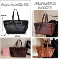 Tas Laptop Tote PU Ringan Tahan Lama dengan Logo Custom, Kapasitas Besar, Tas Selempang untuk Bisnis, Kerja, Kantor, Perjalanan, Gym, Sekolah, Olahraga