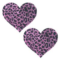 Cache-tétons jetables en gros, motif léopard rose, sexy, pour femmes, accessoires intimes