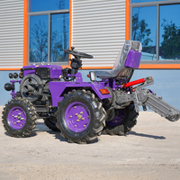 Tracteur compact de haute qualité 4x4 Petits tracteurs 15HP 20HP 25HP Moteur diesel Mini tracteur pour l'agriculture Machines agricoles