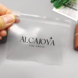 Sacs en plastique givrés personnalisés pour petits bijoux, sacs à fermeture éclair en gros avec logos, mini pochettes à boucles pour boucles d'oreilles - Product Image 3