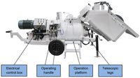 GPXT400-E 9m3/h Mélangeur pneumatique électrique et machine de transfert pneumatique pour le mélange continu et le transport longue distance