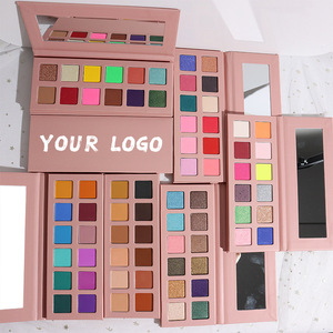 Langanhaltende Multi-Reflektierende Schimmernde Matte Glitzer Make-up Lidschatten Gepresste Perlen Lidschatten-Palette - Product Image 2