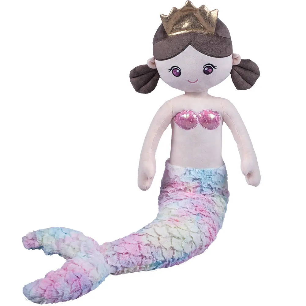 Free sample Princess Plush Doll First Doll for Baby Mermaid Toys for Little Girls Mermaid Soft Plush Toys Rag Doll