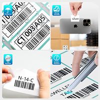 Étiquettes de codes-barres thermosensibles personnalisées, impression personnalisée, adhésif puissant, durables, 40x30mm, pour usage en épicerie, étiquettes en papier thermique