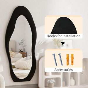 Trung Quốc Sang Trọng Phong Cách Đầy Đủ Chiều Dài Mặc Quần Áo Gương Nhà Phòng Ngủ Phòng Khách Tường Mountable Sàn Gương Cho Quần Áo Cửa Hàng - Product Image 6