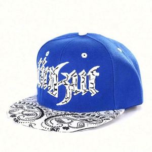 Casquette unisexe imperméable de haute qualité avec broderie de fleurs de cajou et alphabet, style hip-hop européen et américain - Product Image 3