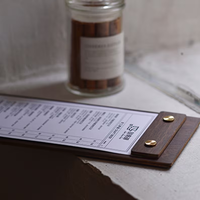 Support de menu en bois personnalisé de haute qualité avec logo, support de menu pour restaurant