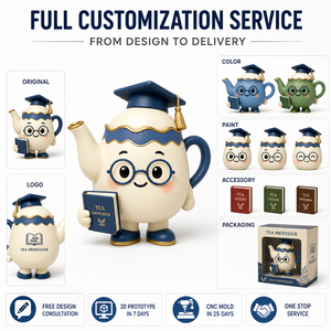 Statuetta Personalizzata del Professor Teapot, Giocattolo in Vinile, OEM ODM, Action Figure da Collezione, Prodotto di Fabbrica - Product Image 4