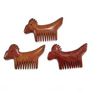 Peigne Gua Sha en pierre de Bian pour le soin de la peau, peigne en jade Guasha pour les cheveux - Product Image 1