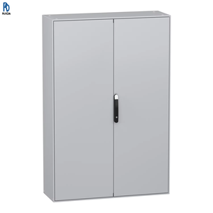 Nsysm2016402d 2-<b>door</b>, Steel Plate Floor Cabinet, Ip55, 1600mm, Opaque <b>Door</b>, Gray 400mm, Panelset Sm Series 2000 Mm - Product Image 1