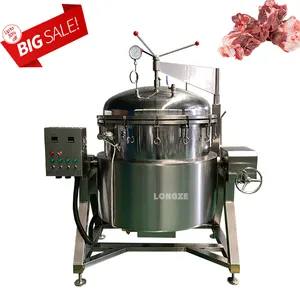 Industrial Large Steam Heated Pressure Cooker Boiled Red Bean/Soybean/Soup/Bone