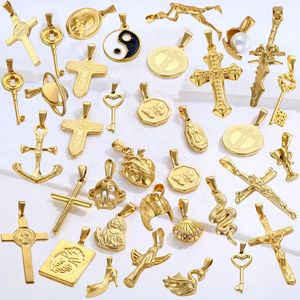 Personalizado Simple <span class=keywords><strong>Ankh</strong></span> crucifijo colgante mujeres hombres Acero inoxidable cristiano religioso joyería <span class=keywords><strong>Ankh</strong></span> Cruz COLLAR COLGANTE - Product Image 4