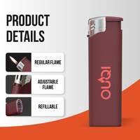 Briquet à gaz électrique rechargeable personnalisé avec logo OEM/ODM pour cigarettes – Vente en gros