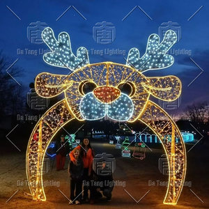 Custom Christmas Arch LED Motif <b>Lighting</b> Outdoor Festival Decoration Solution - Product Image 4