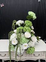 Nouvelle composition florale artificielle sur mesure, effet naturel, légère, moderne, pour mariage et Saint-Valentin