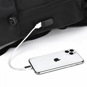 Sac à dos décontracté Oxford léger et souple, grande capacité multicouche, avec port USB, pour l'école, le <span class=keywords><strong>sport</strong></span> et les affaires, imperméable - Product Image 4
