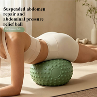 Ballon de massage en PVC pour yoga et pilates, surface antidérapante, facile à nettoyer, mini ballon d'exercice pour tonifier le ventre, diamètre 25 cm