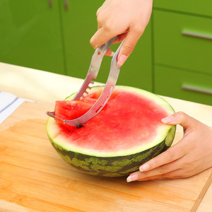 Cortador de sandía, cortador de frutas grandes, herramienta multifuncional de acero inoxidable para uso en la cocina - Product Image 1