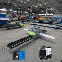 Mini machine de découpe au plasma CNC 1300-2500mm engrenage de contrôle de vitesse de moteur pas à pas en acier inoxydable Compatible avec toute source d'alimentation au plasma