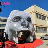 Arco Inflable Gigante de Esqueleto Monstruoso con Manos Grandes, Túnel de Entrada Inflable de Calavera para Halloween, Ideal para Casas Encantadas