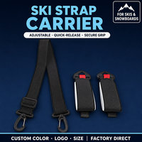 Sangle de rangement réglable en nylon EVA durable avec fermeture auto-agrippante pour ski