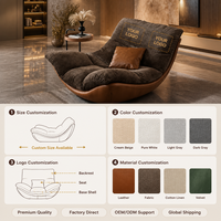 Fauteuil lounge moderne en cuir écologique, durable, haut de gamme, de luxe italien, pour la maison, le bureau, l'hôtel, confortable, canapé de détente en bois