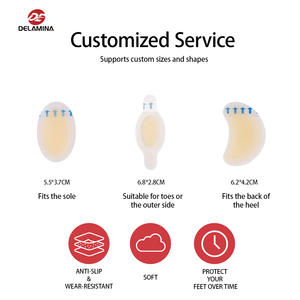 Plester Hidrogel Hidrokoloid Perekat Sendiri untuk Meredakan Nyeri Tumit dan Kaki, Anti-Aus, Tahan Air, Penghilang Rambut, dan Perawatan Luka - Product Image 3