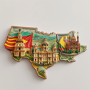 Imán de nevera de resina 3D <span class=keywords><strong>Madrid</strong></span> Popular de gran calidad personalizado e imán de nevera recuerdo turístico - Product Image 2