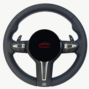 高品质真皮方向盘套适用于 F10 F20 F22 F30 F32 F42 F16 F15 X3 X5 即插即用 - Product Image 1