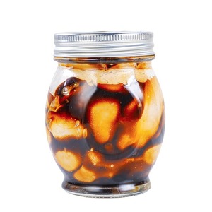 High-end Big Belly <strong>Mason</strong> <strong>Jar</strong> 100ml 200ml 280ml 300ml 500ml 730ml Cylindrical <strong>Transparent</strong> Glass Aluminum Seal Lid - Product Image 4