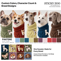 Pull pour chien sur mesure, adapté aux races longues, à poitrine large, à poitrine profonde, à pattes courtes, fabriqué sur commande