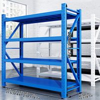 Étagères robustes personnalisées CE, capacité de 1000 kg par niveau, bleu, 2/3/4 niveaux, étagères de stockage en métal empilables pour entrepôt