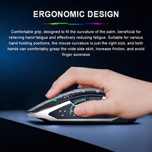 Biểu Tượng Tùy Chỉnh Số Lượng Lớn Im Lặng 2.4Ghz Có Thể Sạc Lại Ergonomic Chuột Chơi Game Cho Mac Giao Diện USB Quang LED Phải Kho - Product Image 6