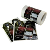 Rouleau d'étiquettes autocollantes en vinyle imperméable personnalisé pour l'emballage des produits chimiques quotidiens, des cosmétiques, des shampoings et des détergents