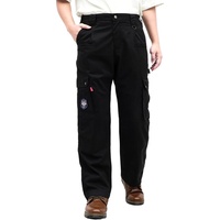 Celana Kerja Tahan Api BOCOMAL FR Cargo, Berat Sedang 7.5oz, 100% Katun Twill, Tahan Air, Tahan Minyak, Tahan Api, Model 2 Longgar
