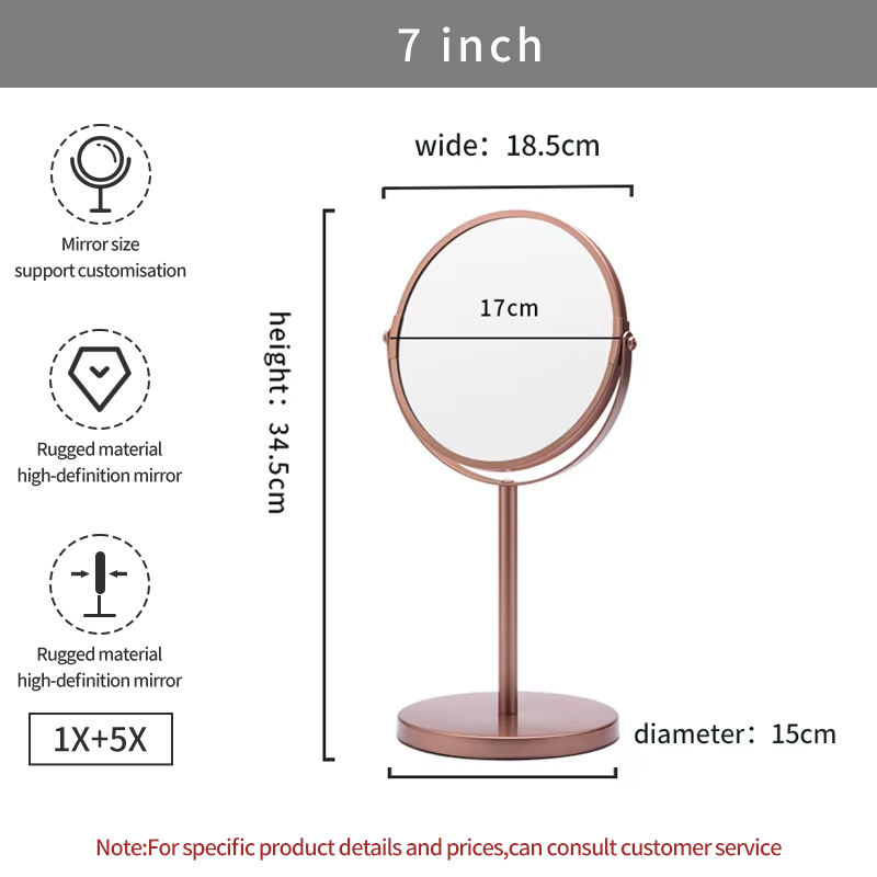 7inch 104F Rose gold paint, 1X+5X