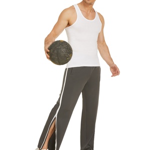 Pantalon de survêtement décontracté pour homme, taille mi-haute, avec 2 fermetures éclair latérales détachables, entièrement ouvrable, poches post-opératoires sur les jambes - Product Image 5
