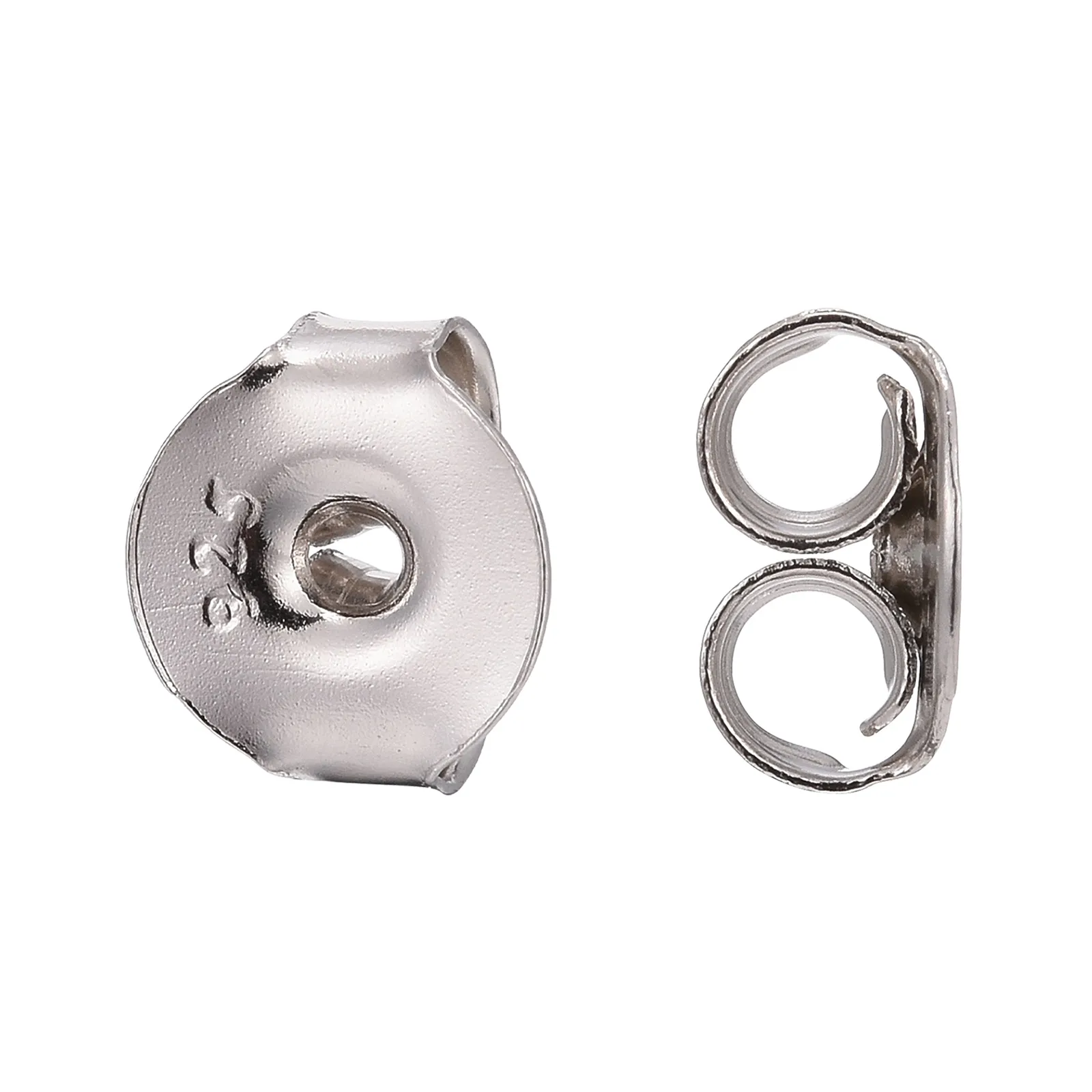 Pandahall Platine Sculpté en Argent Sterling 925