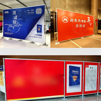 Support de toile tendue modulaire portable à montage rapide pour stand d'exposition et publicité événementielle
