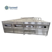 Bouteille de pulvérisation en verre, bouteille en plastique, canette en aluminium, Tunnel de refroidissement, pasteuriseur pour remplissage à chaud, jus, lait, café, boisson