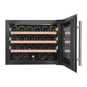 Use enfriador de vino Mini enfriador de vino Compresor Temperatura constante Refrigerador de vino Montado en la pared Hogar empotrado 24 botellas 51l 100 R600a - Product Image 3