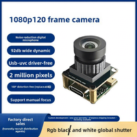 Module de caméra USB 1080P 120 images par seconde 2 millions de pixels HD à exposition globale, sans pilote, Plug-and-Play, module industriel modèle UQ212 USB-UVC