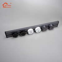 Promotion : Système de rail de prise de courant intelligent multifonction durable pour bureau, avec barre lumineuse de bureau Zigbee 7500W et panneau tactile, tension maximale 250V
