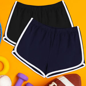 Shorts de sport pour femmes, respirants, à séchage rapide, tricotés, doublés, chauds, taille élastique pour le froid, la détente à la maison, la salle de sport, après l'entraînement - Product Image 5