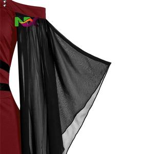 Disfraz de Halloween, Vestido Gótico Vintage, Vestido de Murciélago con Mangas Largas y Cordones, Vestidos Medievales de Novia Fantasma, Ropa de Vampiro - Product Image 2