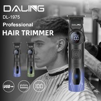 Tondeuse à cheveux professionnelle DALING DL-1975 avec lame réglable, corps en gradient, recharge USB, moteur puissant intégré