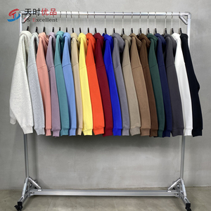 Sweat à capuche streetwear à épaules tombantes avec logo personnalisé DTG et impression numérique pour homme - Product Image 1