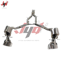 Système d'échappement haute performance en acier inoxydable 1,5 mm avec soupape pour Benz CLS63 W218 5.5T, tuyaux d'échappement cat-back