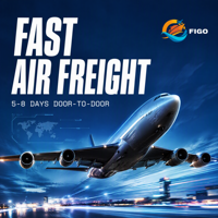 Transitaire professionnel Figo, transport aérien express DDP Chine vers CA, États-Unis, GB, GE, entrepôt mondial Amazon FBA, agent d'expédition porte-à-porte